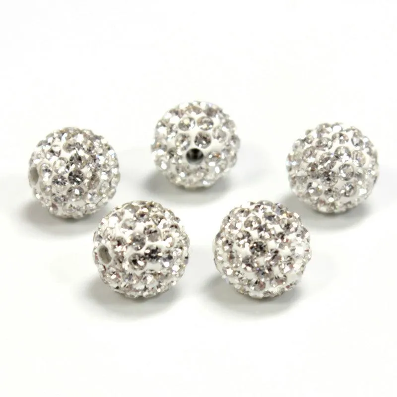 10mm Pave Beads for Shamballa Bracelets (Sold by the Piece)