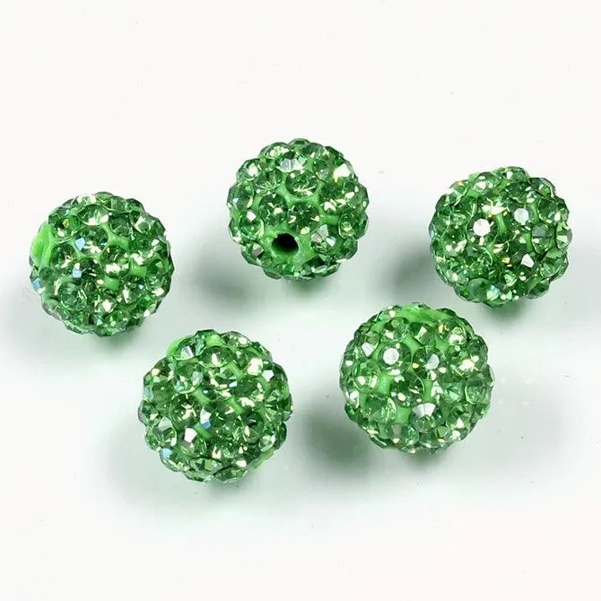 10mm Pave Beads for Shamballa Bracelets (Sold by the Piece)