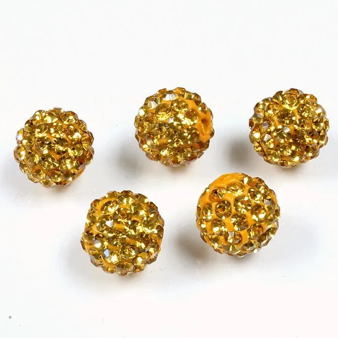 10mm Pave Beads for Shamballa Bracelets (Sold by the Piece)