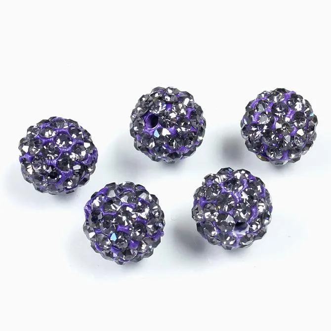 10mm Pave Beads for Shamballa Bracelets (Sold by the Piece)