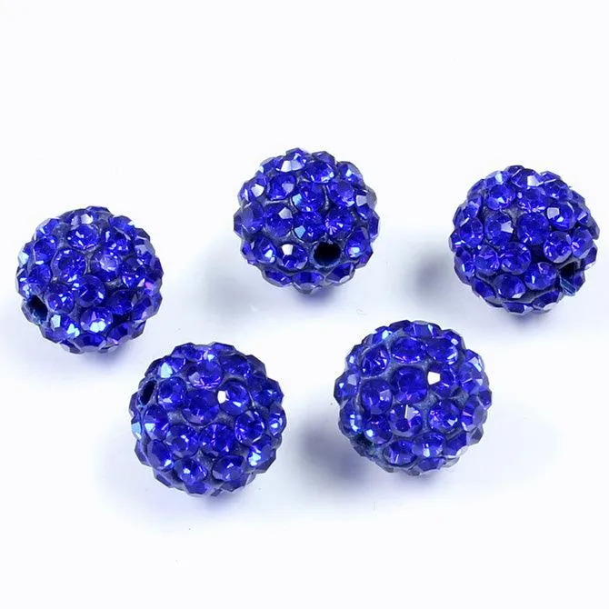 10mm Pave Beads for Shamballa Bracelets (Sold by the Piece)