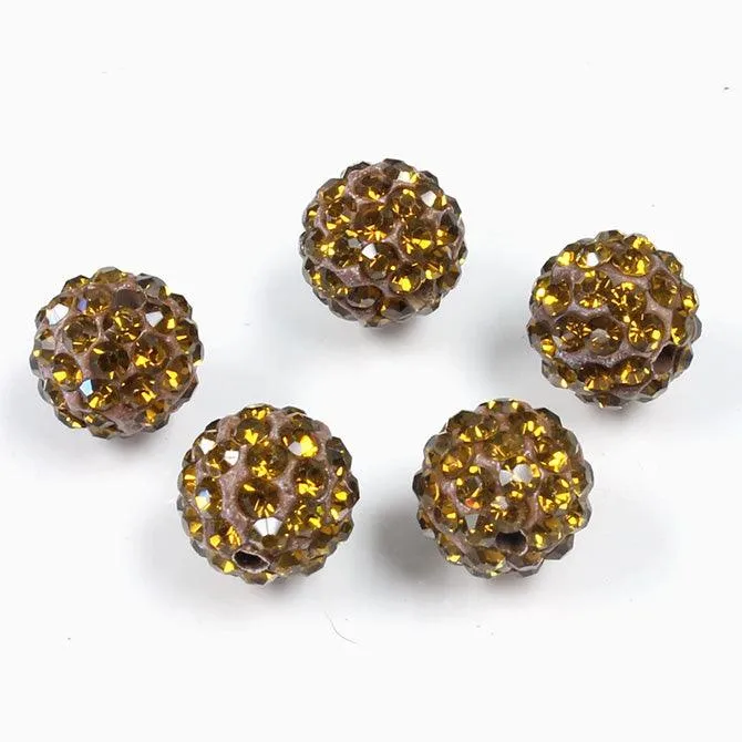 10mm Pave Beads for Shamballa Bracelets (Sold by the Piece)