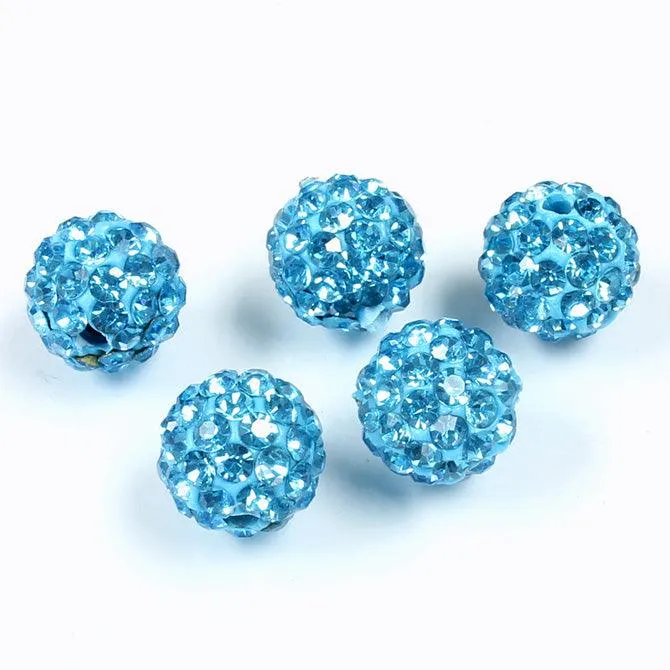 10mm Pave Beads for Shamballa Bracelets (Sold by the Piece)