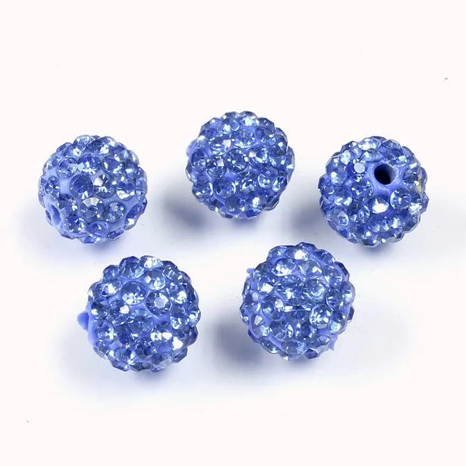 10mm Pave Beads for Shamballa Bracelets (Sold by the Piece)