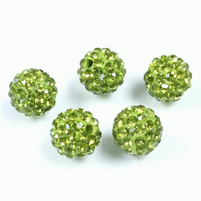 10mm Pave Beads for Shamballa Bracelets (Sold by the Piece)