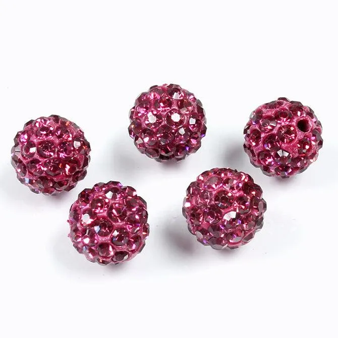 10mm Pave Beads for Shamballa Bracelets (Sold by the Piece)