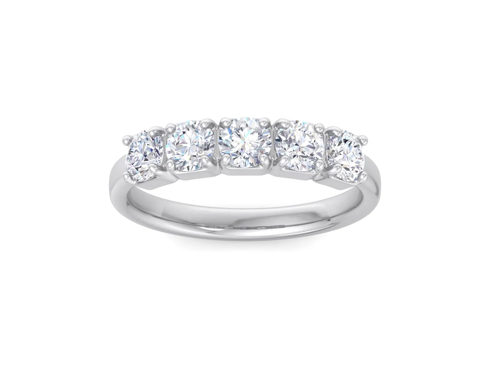 1.25CTW Cushion Cut Lab Grown Diamond eternity band