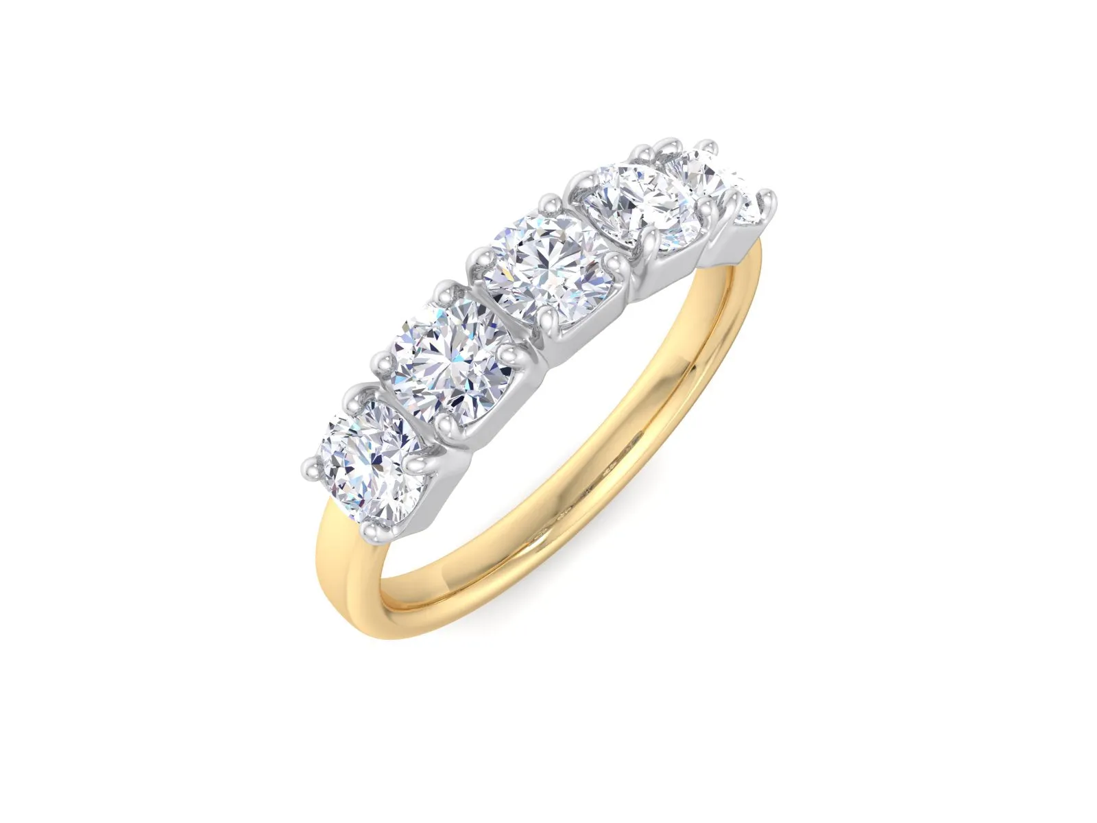 1.25CTW Cushion Cut Lab Grown Diamond eternity band