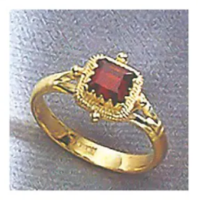 14k Garnet Holiday Ring