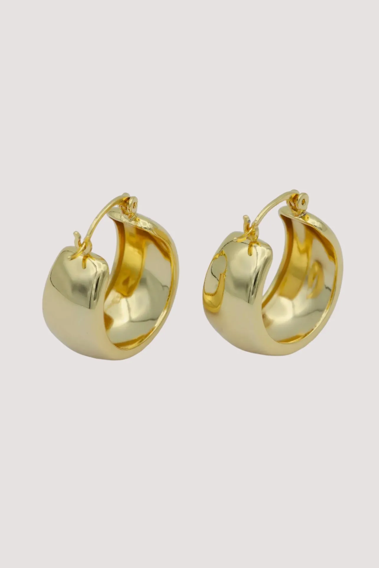 14K Gold Filled Chunky Hoop Earrings