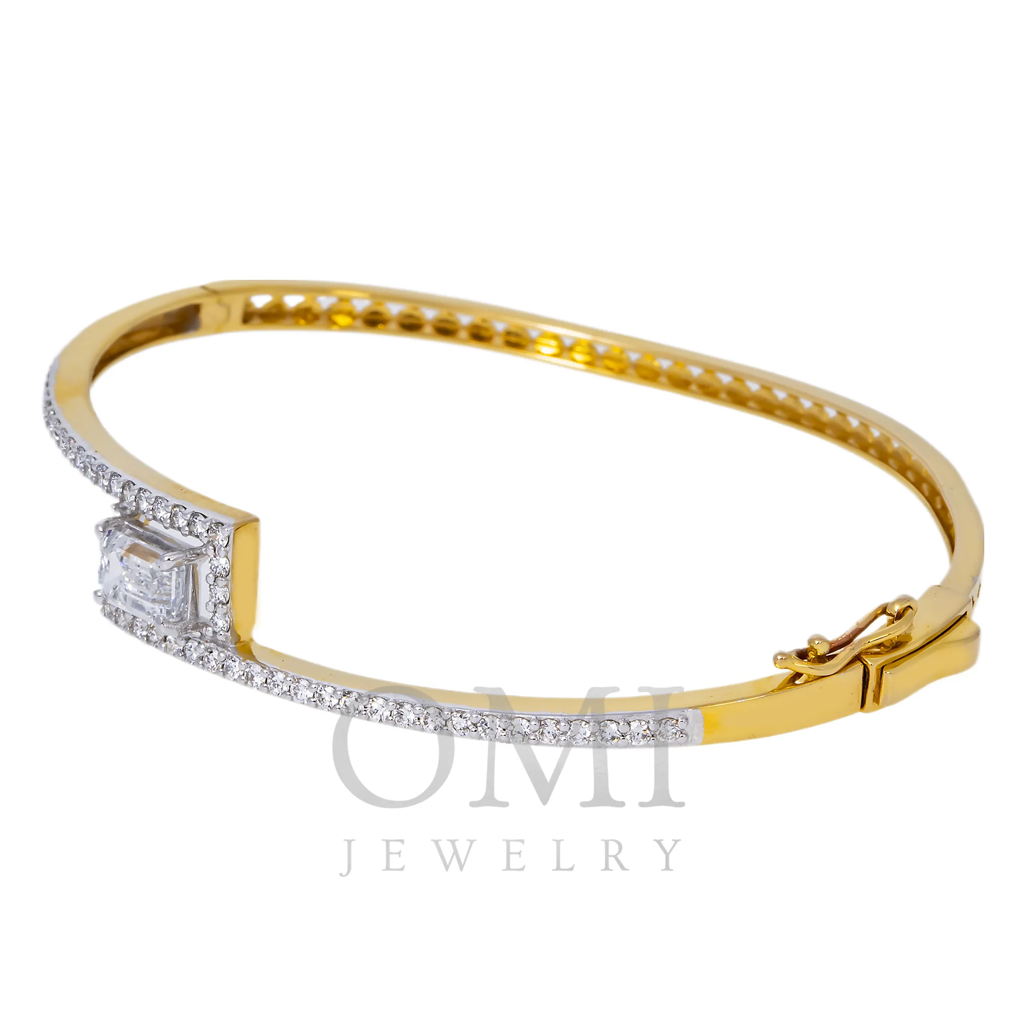 14K GOLD LAB DIAMOND  BRACELET 1.82 CT