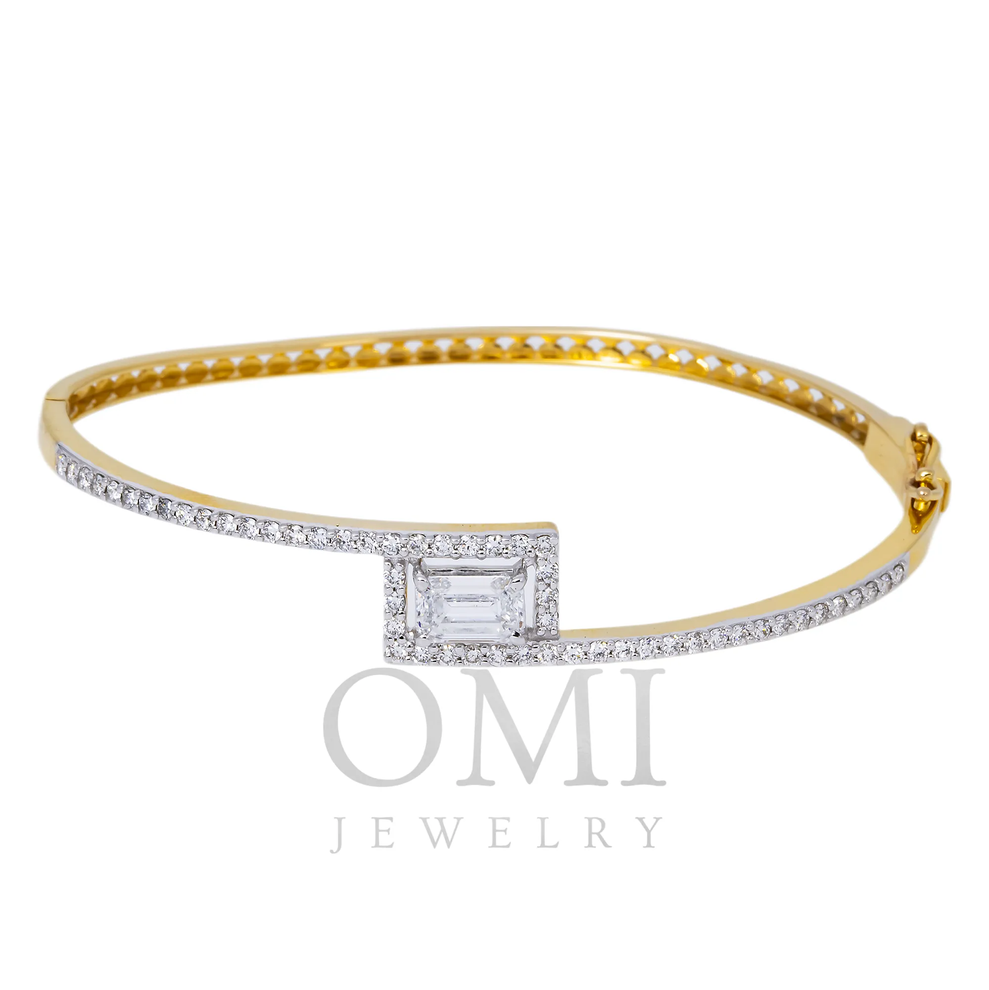 14K GOLD LAB DIAMOND  BRACELET 1.82 CT