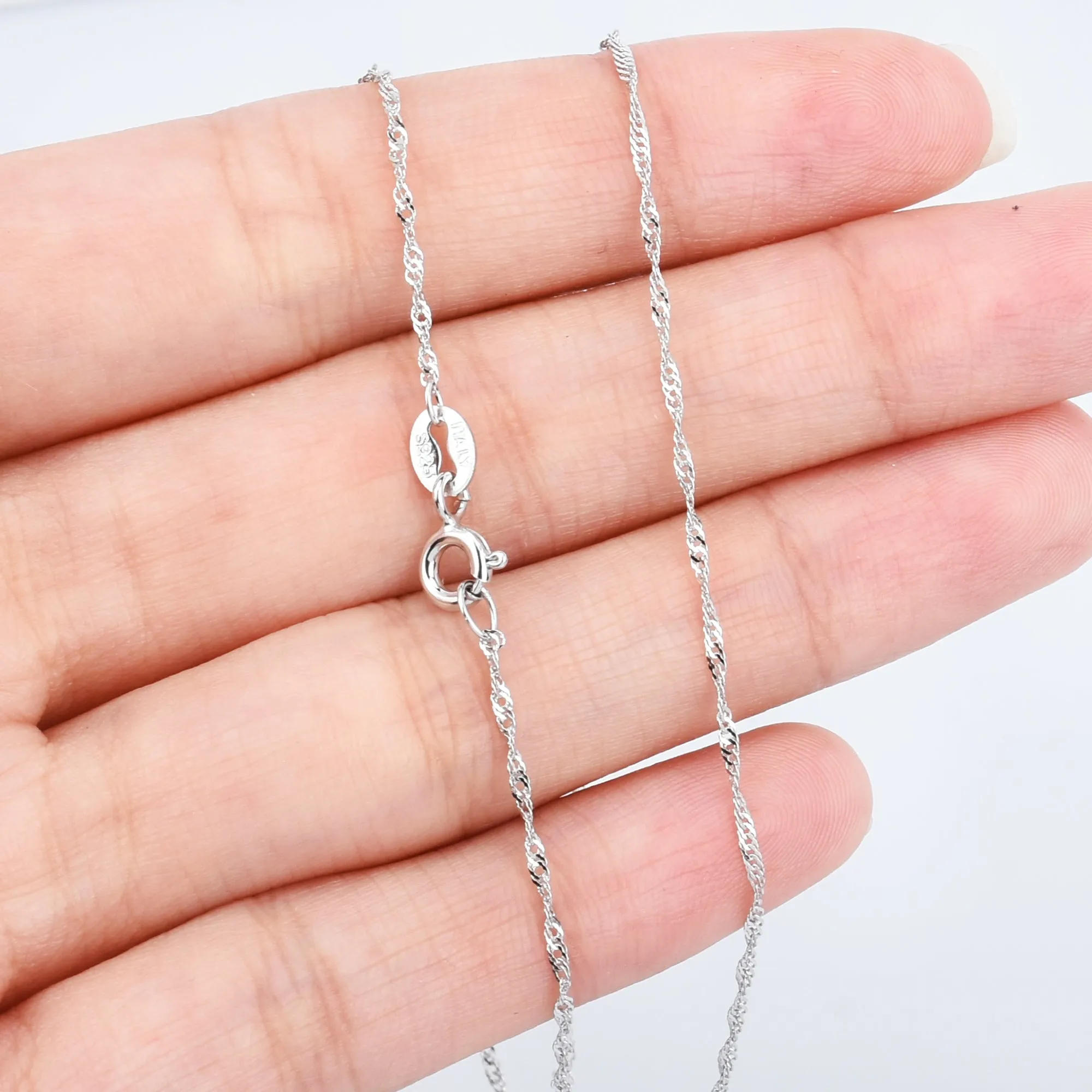 16 Sterling Silver Necklace 925 Silver Necklace Chain Dainty Necklace Gift for Her 1pcs 102936