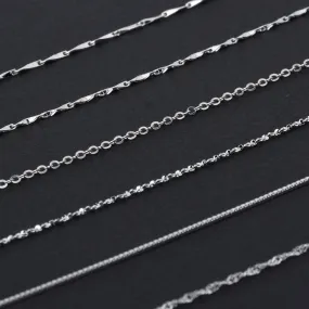 16 Sterling Silver Necklace 925 Silver Necklace Chain Dainty Necklace Gift for Her 1pcs 102936