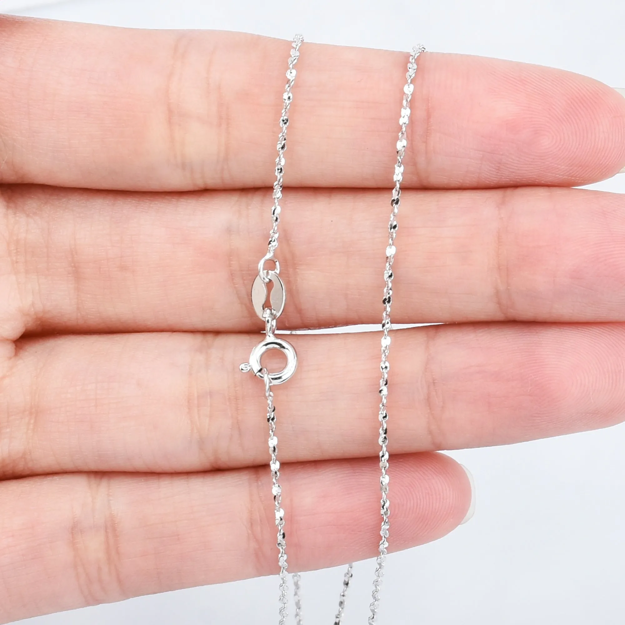 16 Sterling Silver Necklace 925 Silver Necklace Chain Dainty Necklace Gift for Her 1pcs 102936