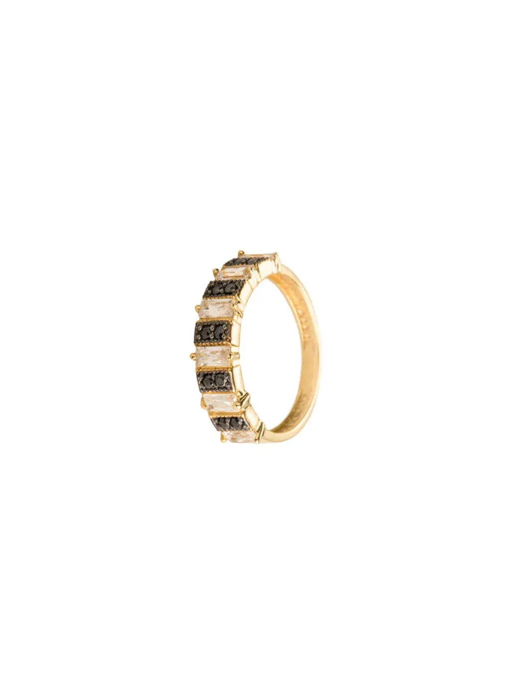 18K Gold Monochrome Band Ring