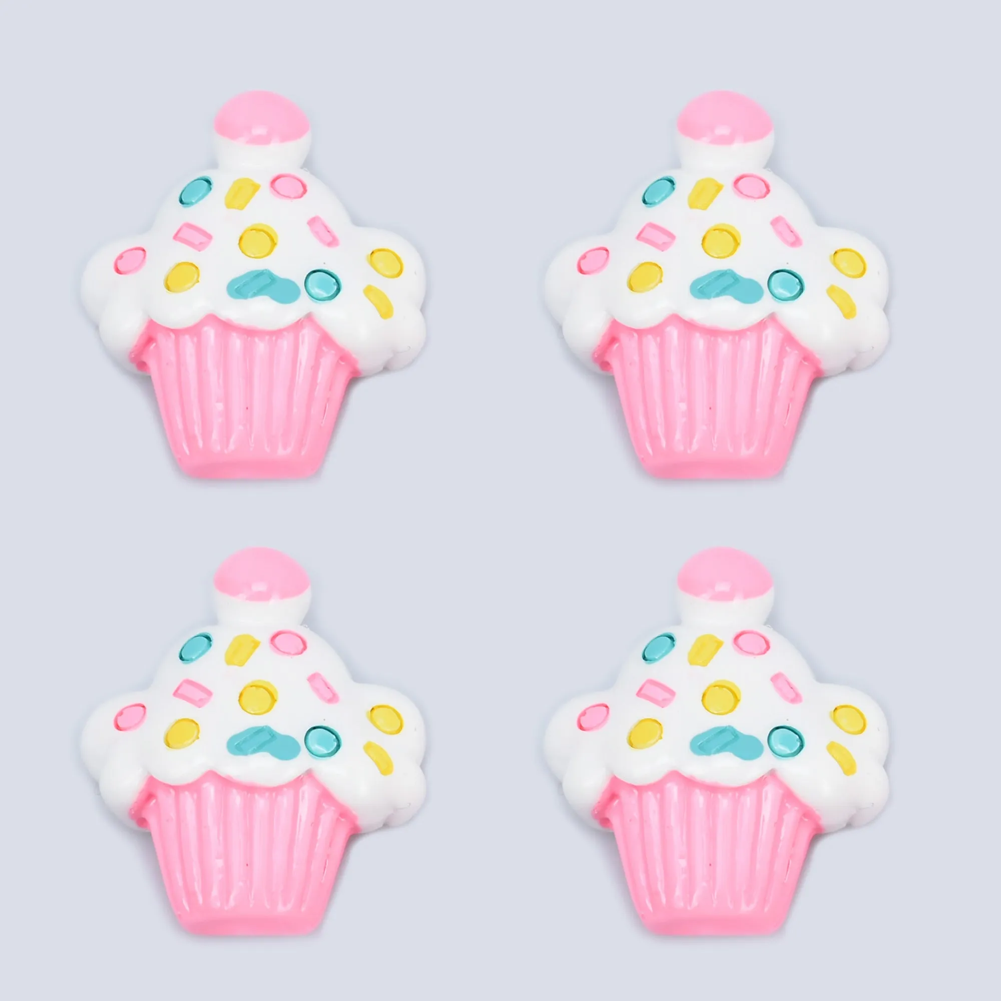 25*30mm Ice Cream Cake Kawaii Resin Cabochons Flatback Dessert Charms Hair Bow Making 10pcs 102806