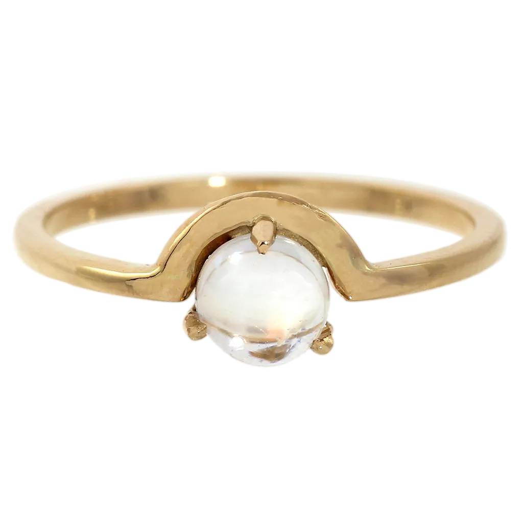 3-Prong Moonstone Ring