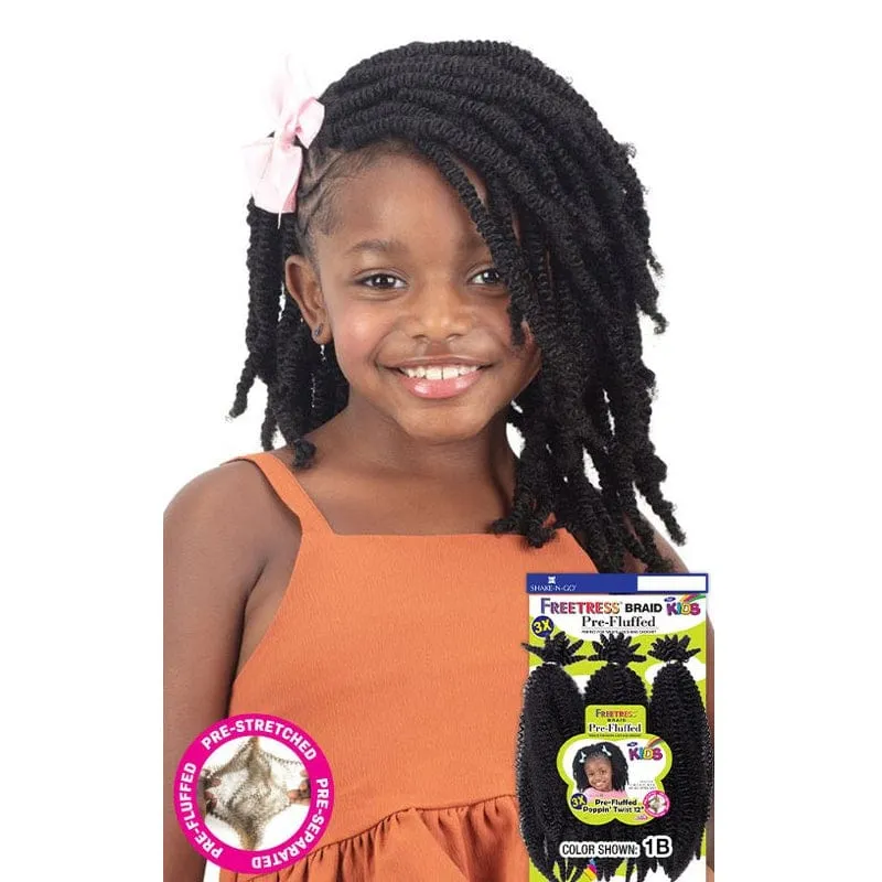 3X KIDS-PRE-FLUFFED POPPIN' TWIST 12 | Freetress Synthetic Crochet Braid