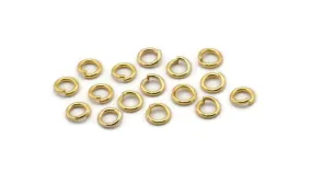 4mm Jump Ring - 500 Golden Brass Jump Rings, Findings (4x0.7mm) ( A0078 )