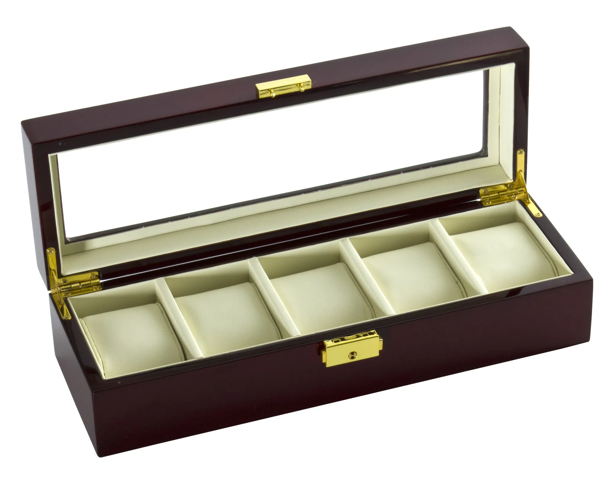 (5) Glossy Rosewood Watch Box