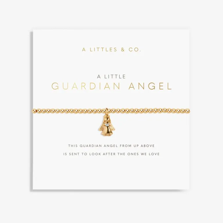 A Little 'Guardian Angel' Bracelet in Gold-Tone Plating