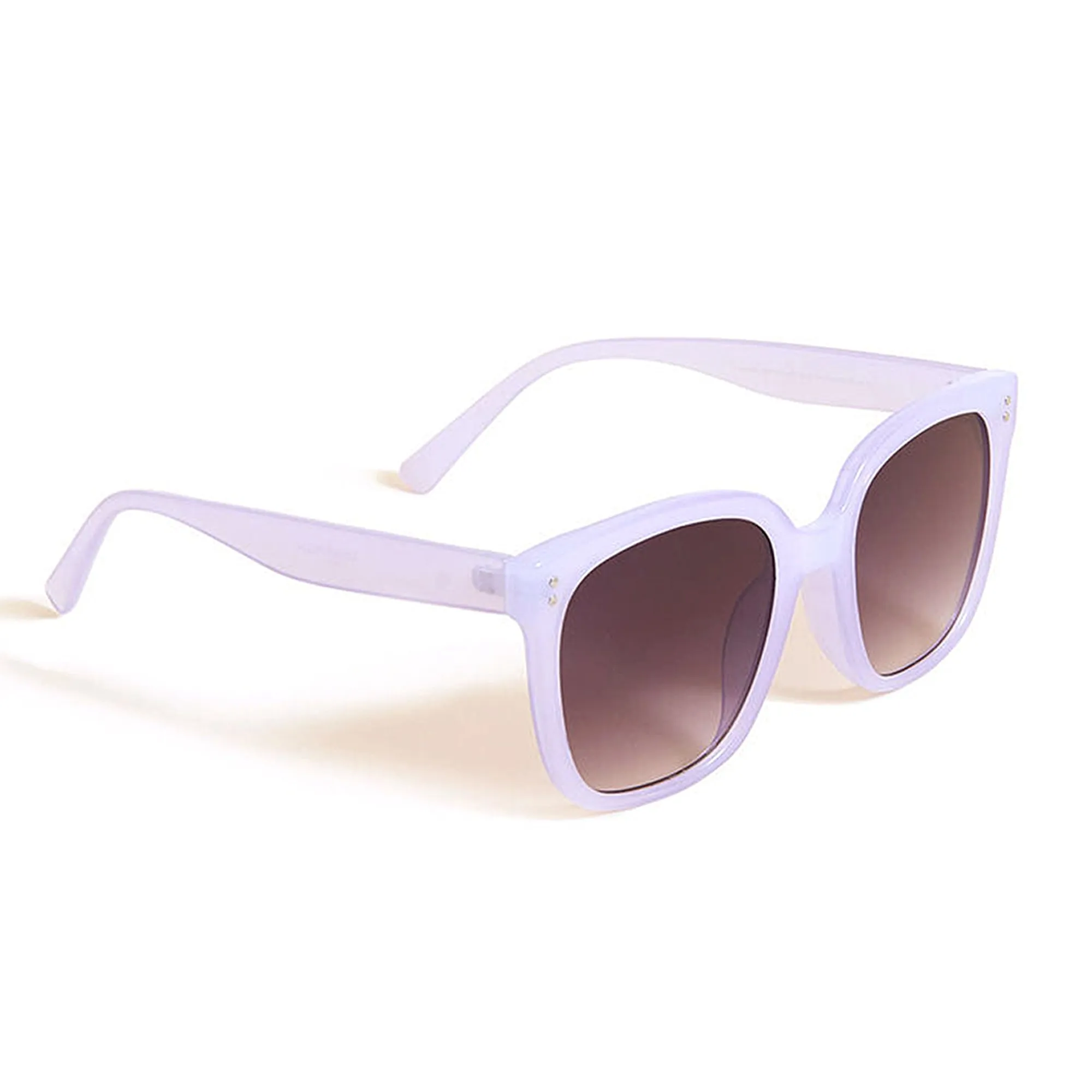 Accessorize London Women's Purple Coloured Oversized Wayfarer Sunglasses