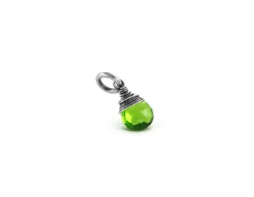 Add-On Emerald Birthstone Pendant - Sterling Silver