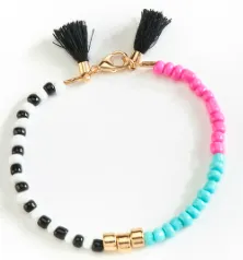 Adjustable Beaded Bracelet - 6 Asst.