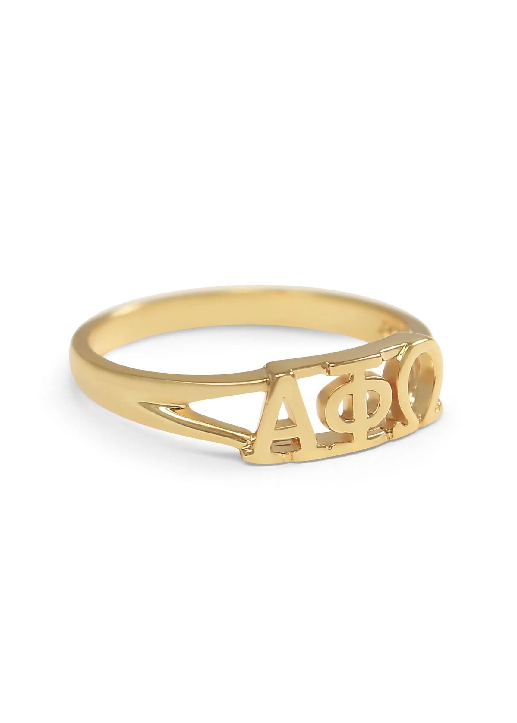 Alpha Phi Omega Sunshine Gold Ring