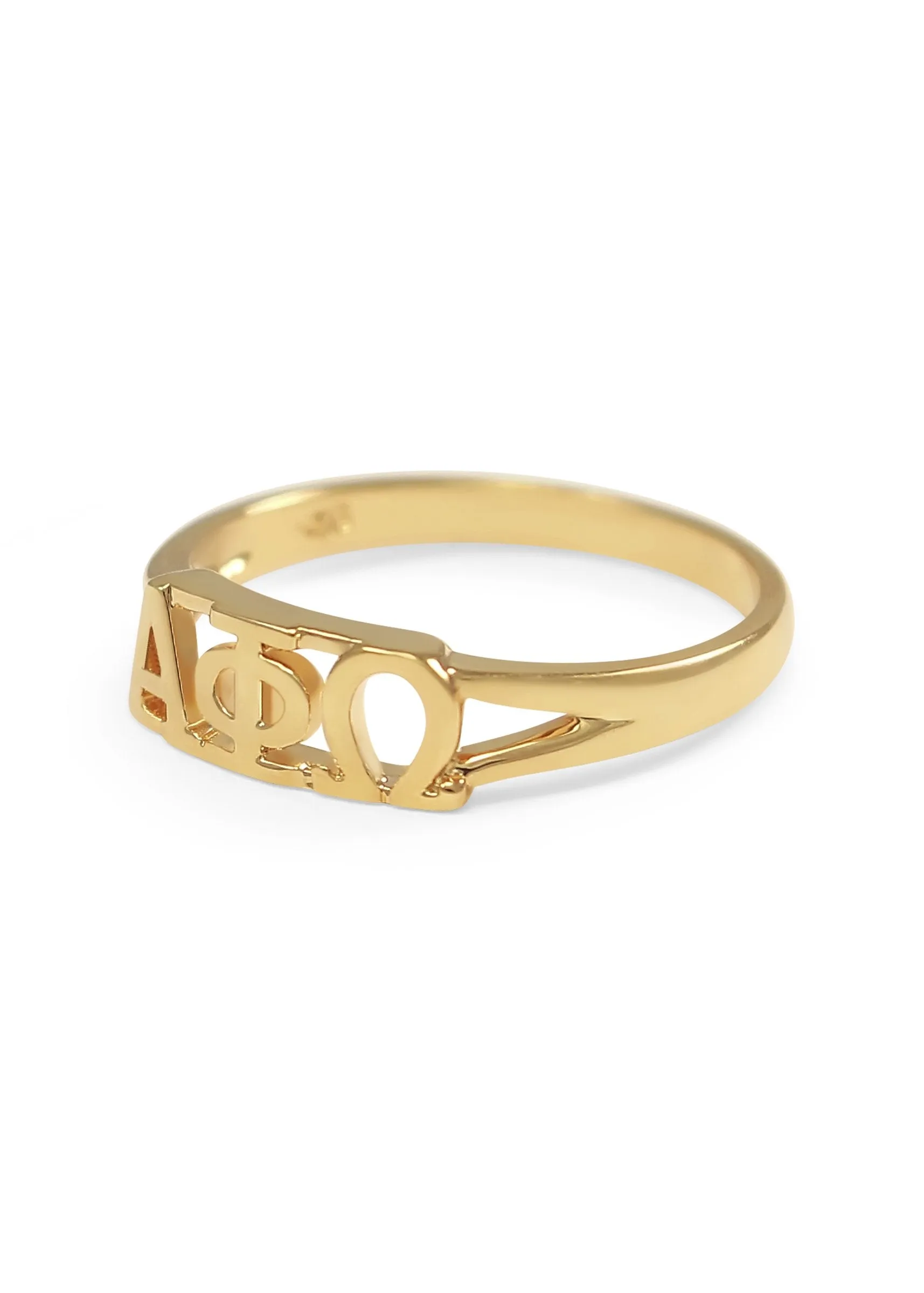 Alpha Phi Omega Sunshine Gold Ring