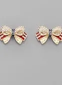 American Baby Bow Earrings