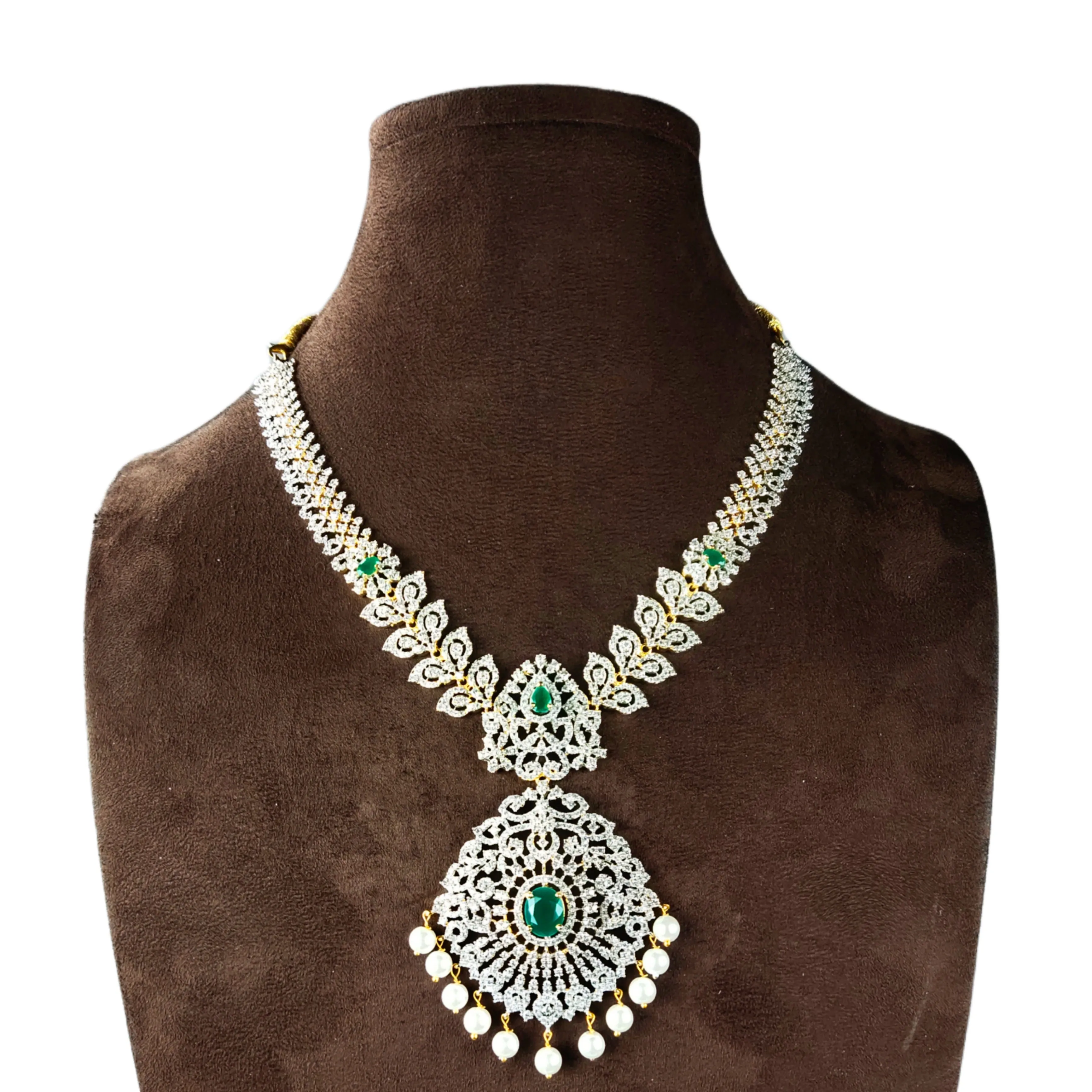 American Diamond Necklace Set By Asp Fashion Jewellery