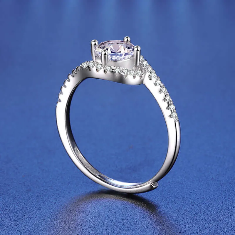 Angel Eyes Moissanite Ring