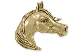 Arabian Horse Pendant 14k Gold Vermeil Handmade Arabian Horse Jewelry  ARB1-SLDVM