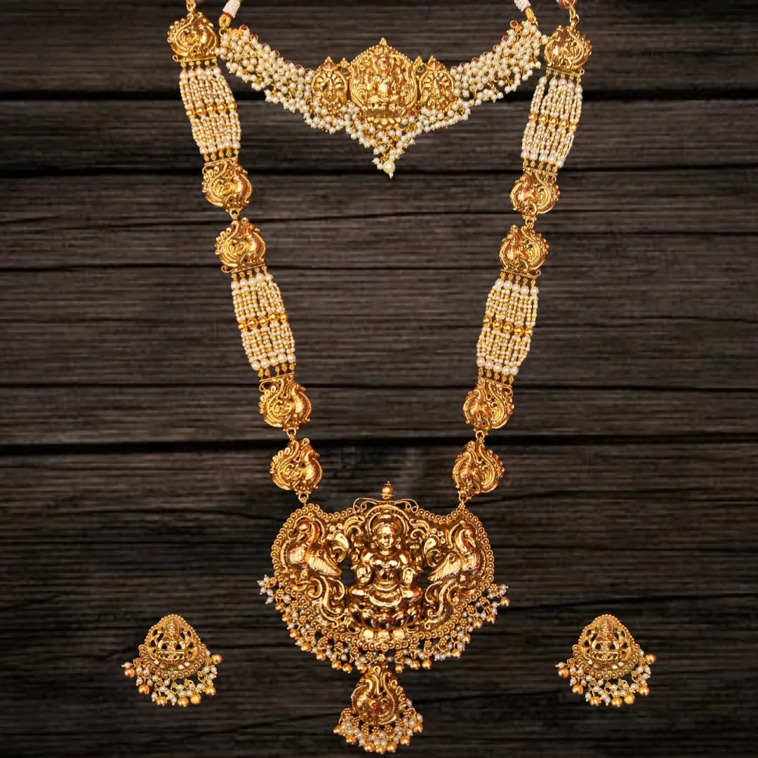 Asp Fashion Jewellery Nagas Laxmi Haram With Choker Set