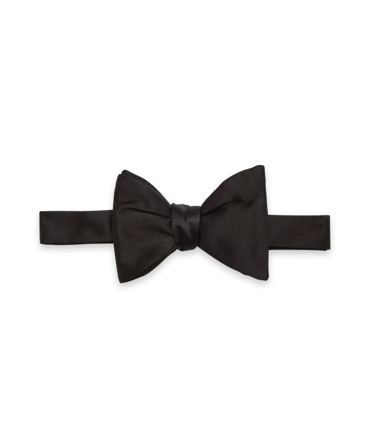 Black Satin Bow Tie