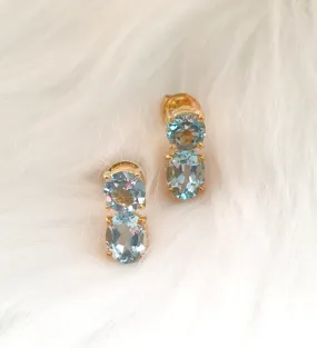 Blue Topaz Separates Earrings