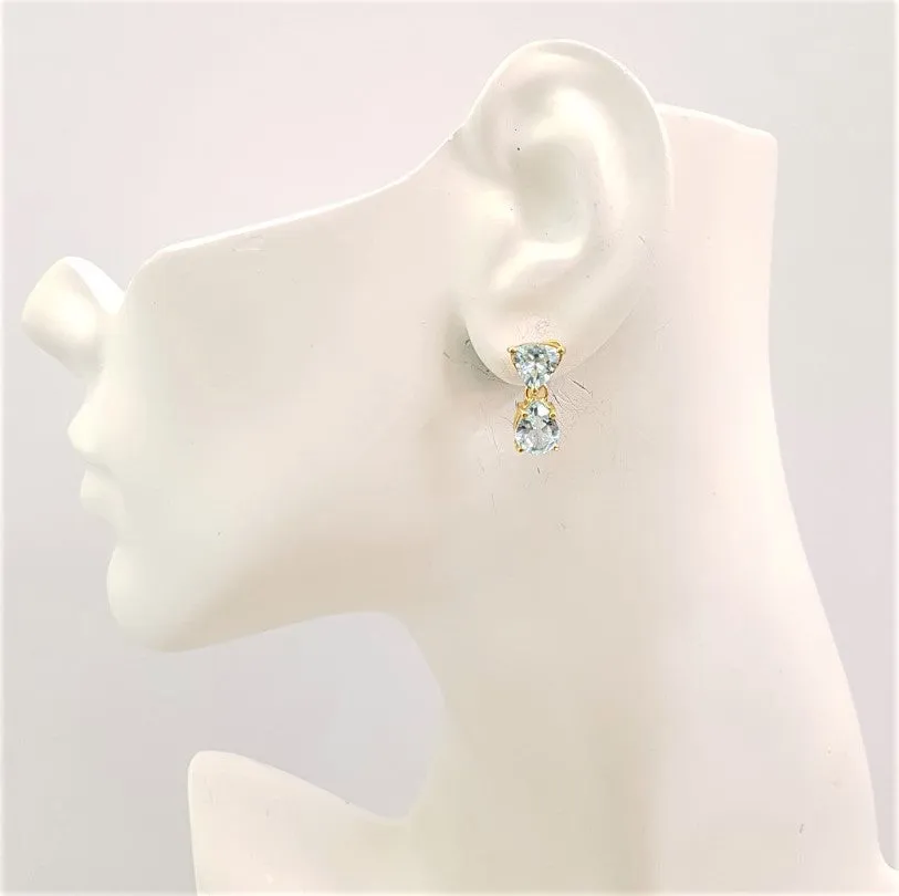 Blue Topaz Separates Earrings