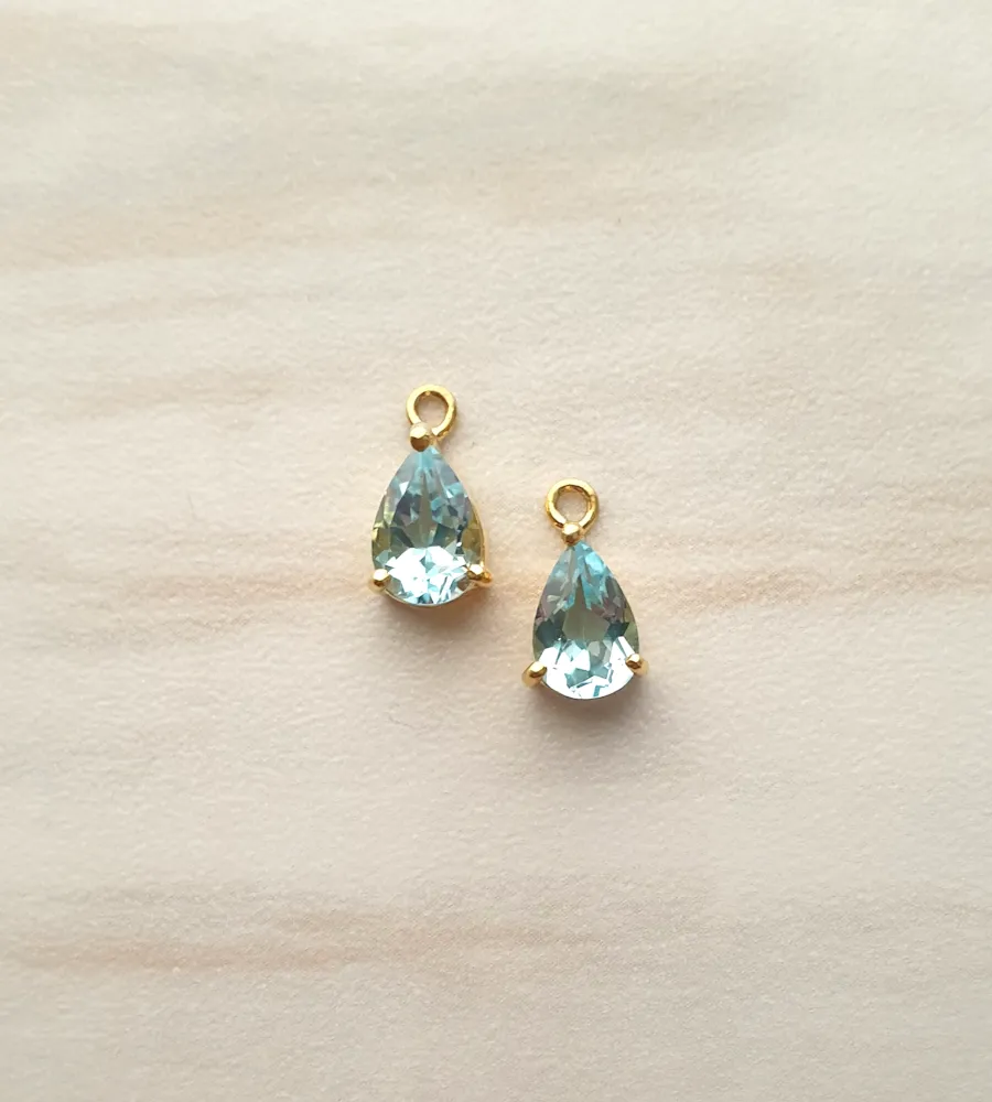 Blue Topaz Separates Earrings