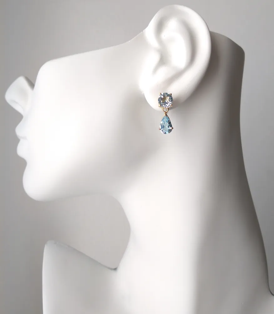 Blue Topaz Separates Earrings