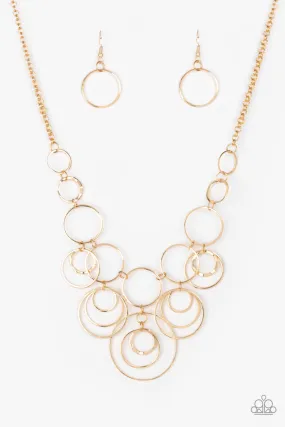 Break The Cycle - Gold Paparazzi Necklace