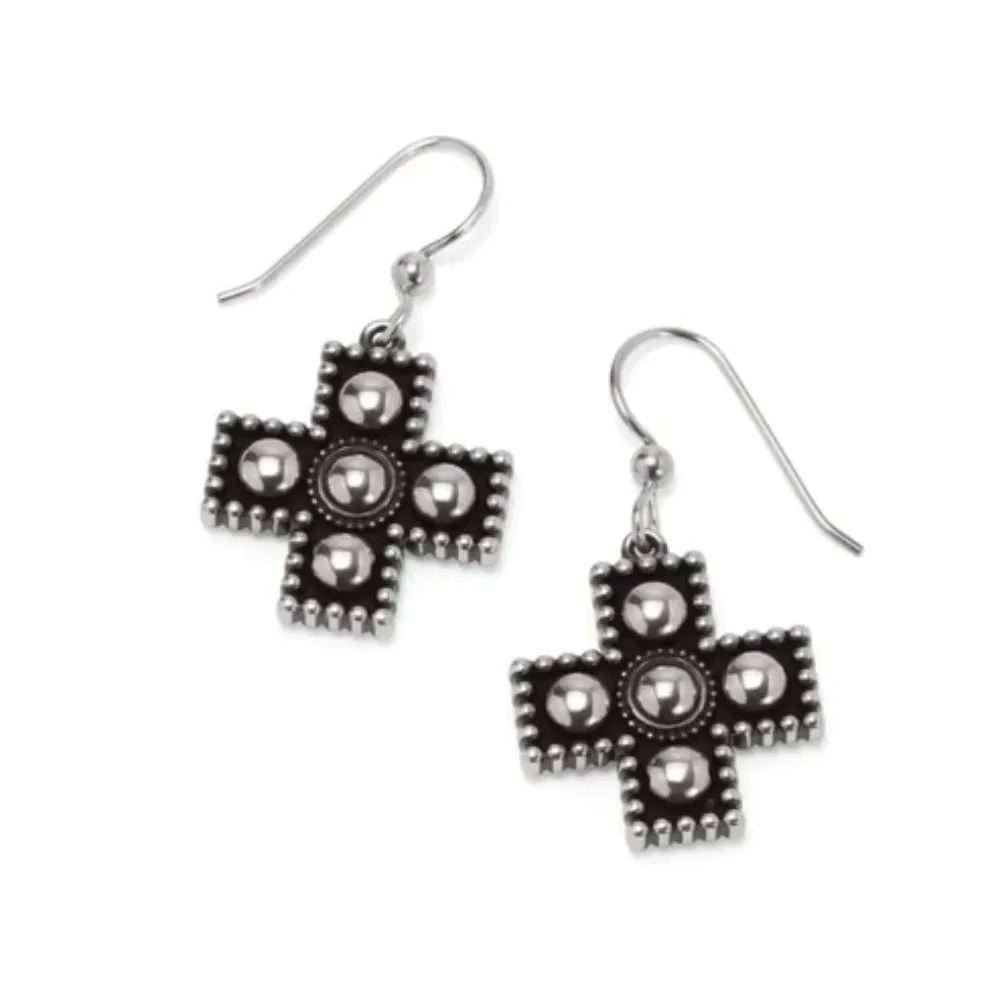 Brighton Pretty Tough Small Cross Earrings