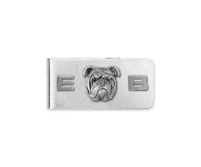 Bulldog Money Clip Jewelry Sterling Silver Handmade Dog Money Clip BD18-MC