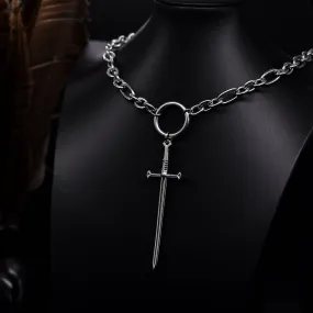 Chunky Sword Chain Choker