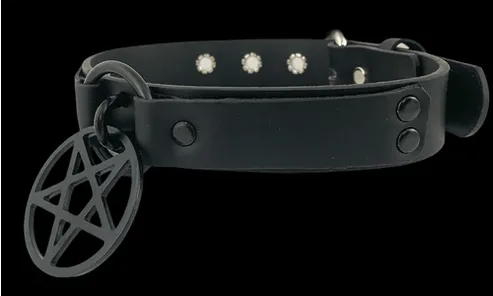 Classic Goth Black Collar