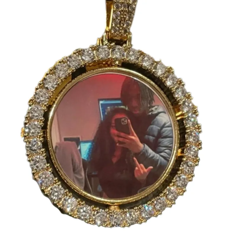 Custom Double Sided Photo Pendant