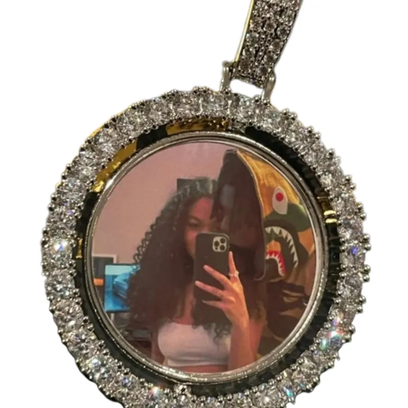 Custom Double Sided Photo Pendant