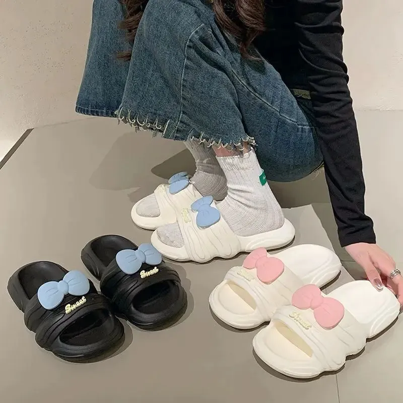 Cute Bow Slippers