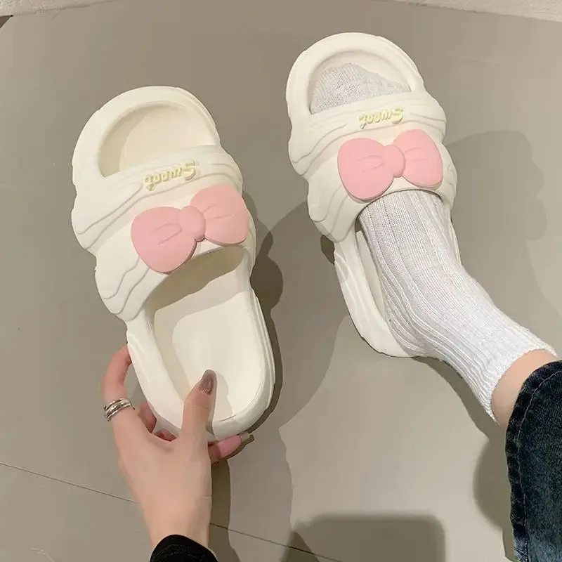 Cute Bow Slippers